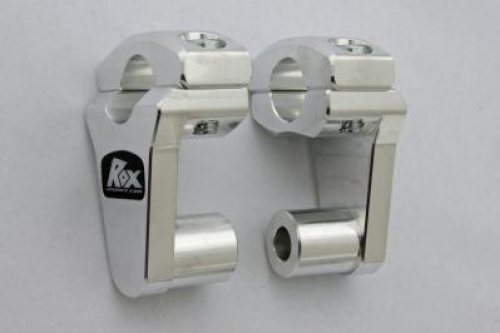 Rox 2" Rise x 7/8" Stem Clamp x 7/8" Handlebar Pivoting Risers - 1R-P2SSN