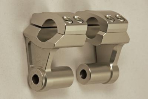Rox Deluxe 2" Rise x 7/8" Stem Clamp x 7/8" Handlebar Pivoting Risers - 3R-P2SSM
