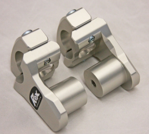 Rox Low Pro 1 3/4" Rise x 1 1/8" Stem Clamp x 1 1/8" Handlebar Pivoting Risers - 3R-P2PPL
