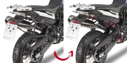 GIVI PLR5103 Rapid Release Pannier Racks - F800GS / F700GS / F650GS