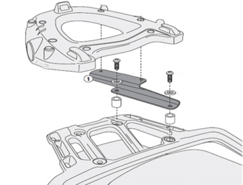 GIVI SR6403 Monokey Rack - Tiger Explorer 1200