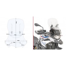 GIVI AF5127 Airflow Windscreen - F850GS / F750GS / 2024+ F800GS