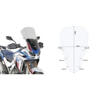 GIVI D1178ST Windscreen - CRF1100L Africa Twin Adventure Sports GIVI D1178ST Windscreen - CRF1100L Africa Twin Adventure Sports