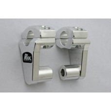 Rox 2" Rise x 7/8" Stem Clamp x 7/8" Handlebar Pivoting Risers - 1R-P2SSN Rox 2" Rise x 7/8" Stem Clamp x 7/8" Handlebar Pivoting Risers - 1R-P2SSN