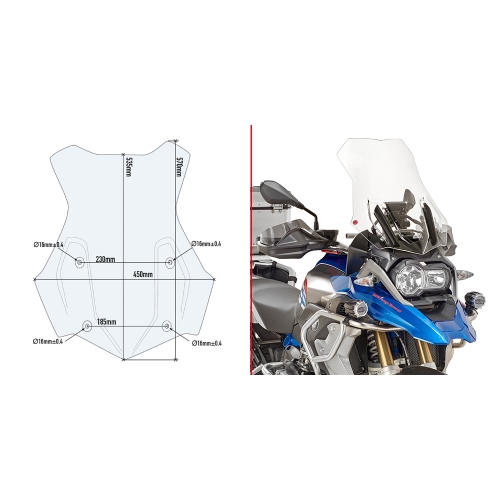 GIVI 5124DT Windscreen - R1250GS / R1200GS / Adventure