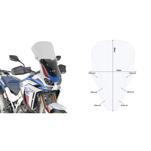 GIVI D1178ST Windscreen - CRF1100L Africa Twin Adventure Sports