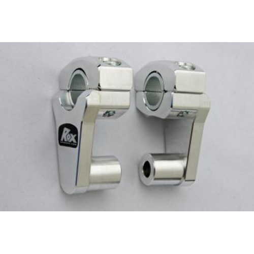 Rox Elite 2" Rise x 7/8" stem clamp x 7/8" and/or 1-1/8" Handlebar Pivoting Risers - 1R-P2SE