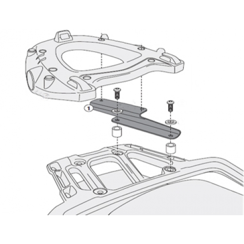 GIVI SR6403 Monokey Rack - Tiger Explorer 1200