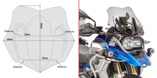 GIVI D5124B Windscreen - R1250GS / R1200GS / Adventure